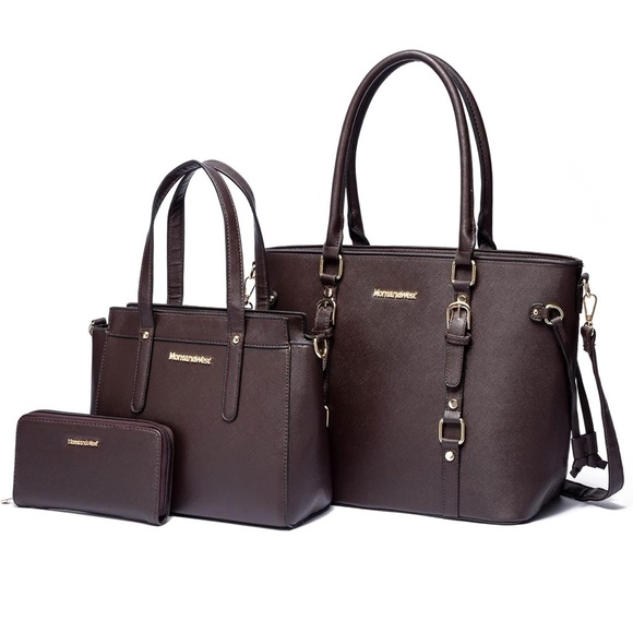 Handbags - Montana West 3PCS Purses for Women Tote Bag and Wallet Set Shoulder Satchel
